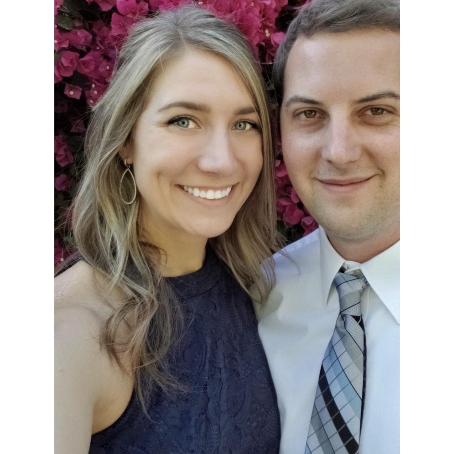 Hanging out outside at Kaitlyn & Julian's wedding!