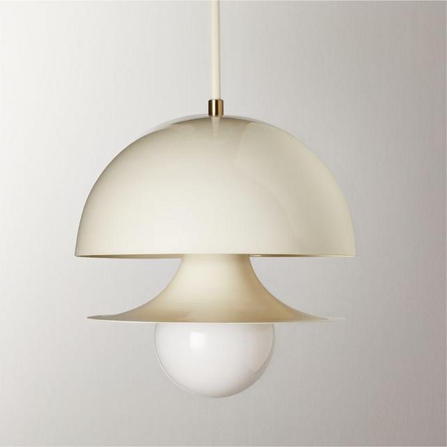 Bali White Pendant Light 14"