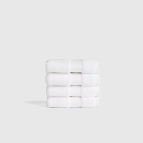 Turkish Ultra Plush Washcloth (Set of 4) in White