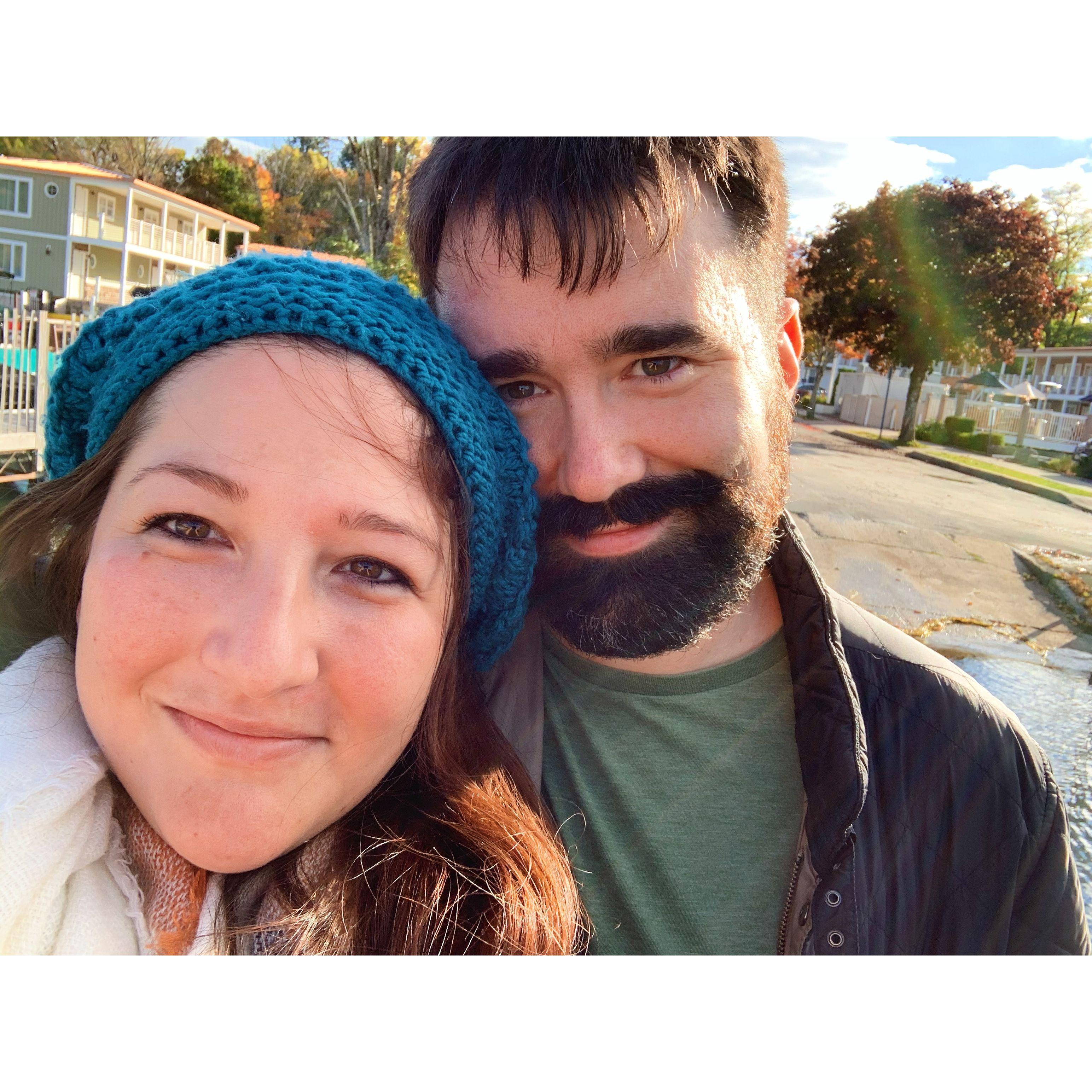 Our first picture together! On our first trip together to Cooperstown, NY.