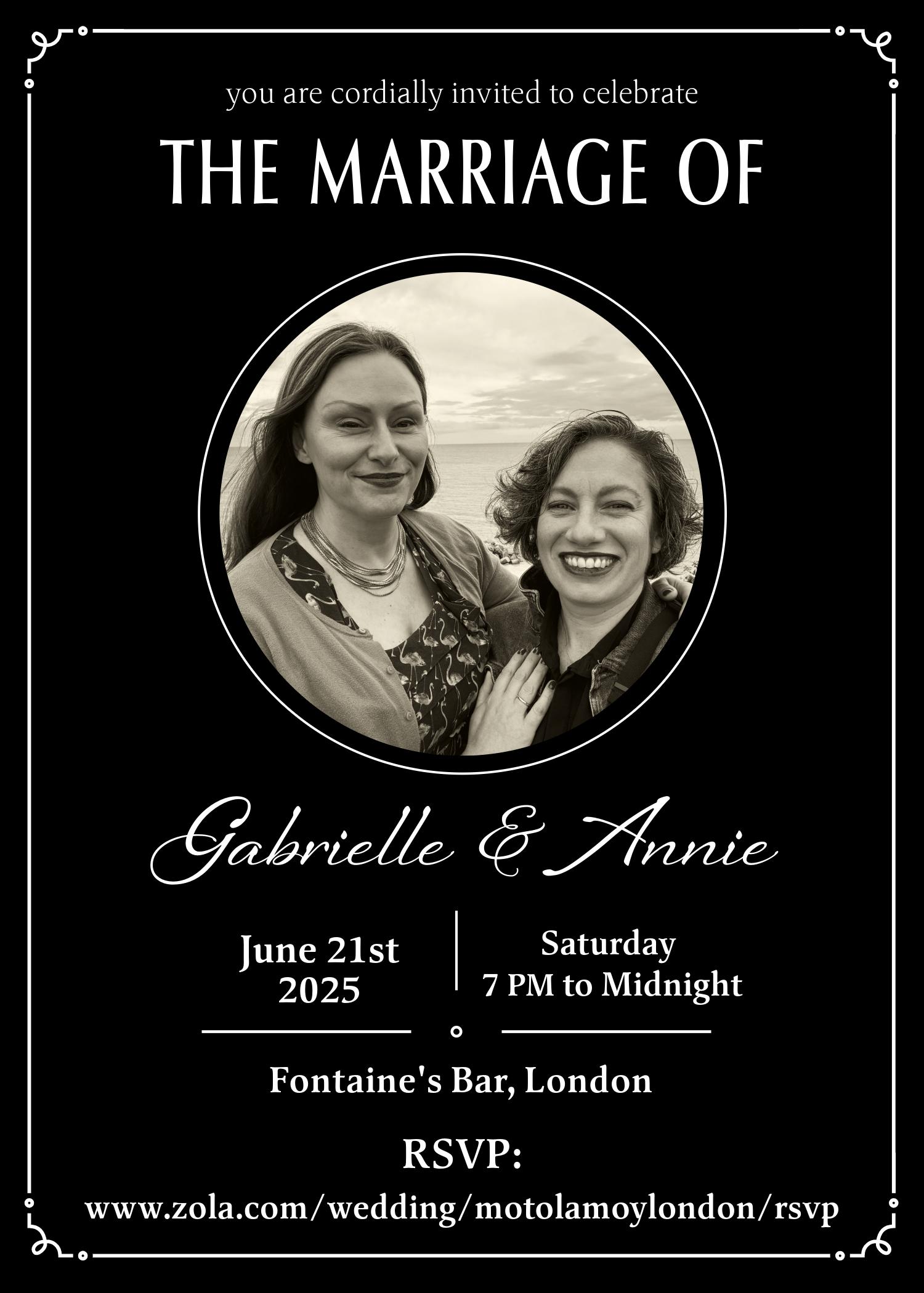 The Wedding Website of Gabrielle Motola and Annie Moy