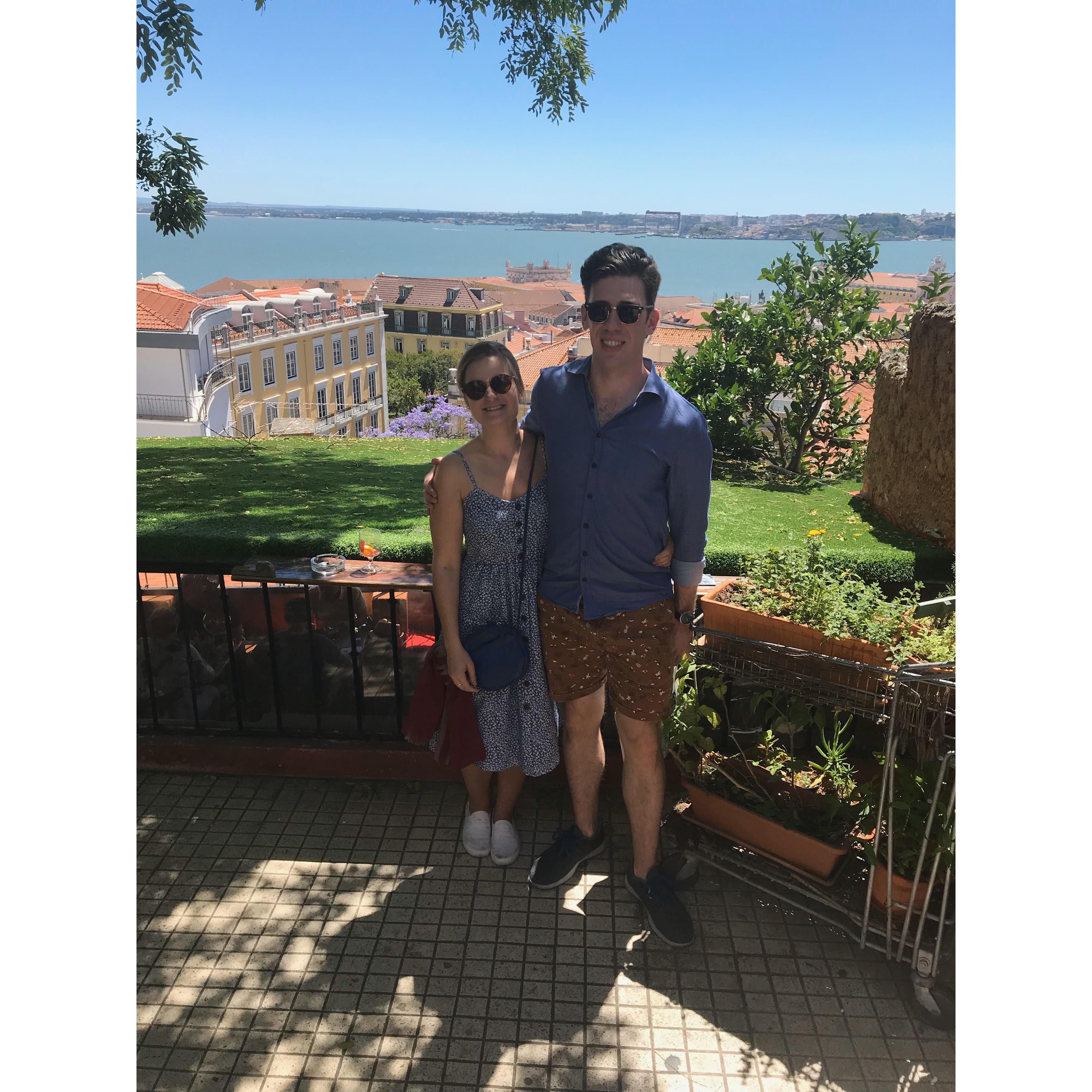 In beautiful Lisbon, Portugal together