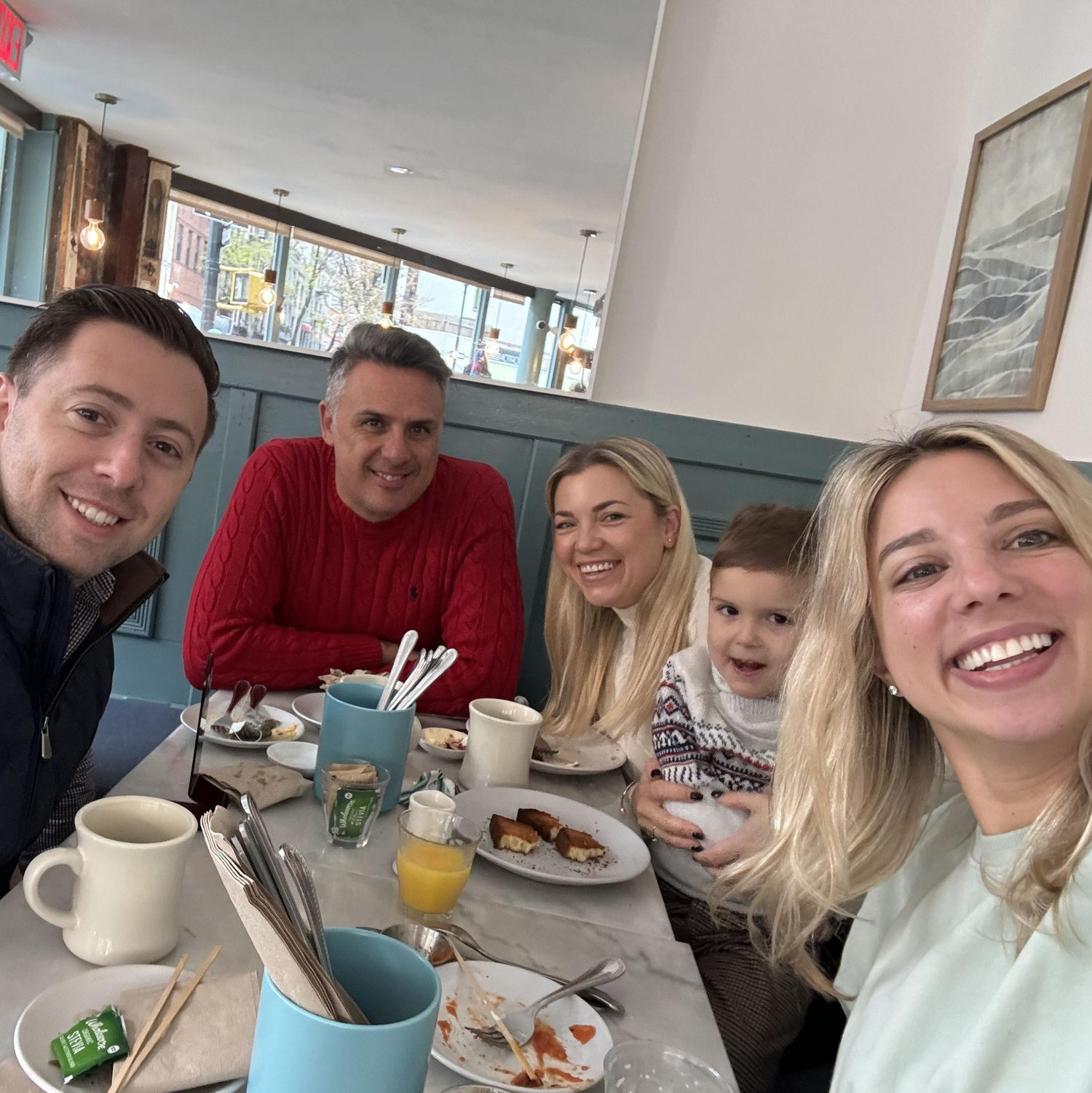 Dear friends and Antonia's godson visiting NYC from Croatia