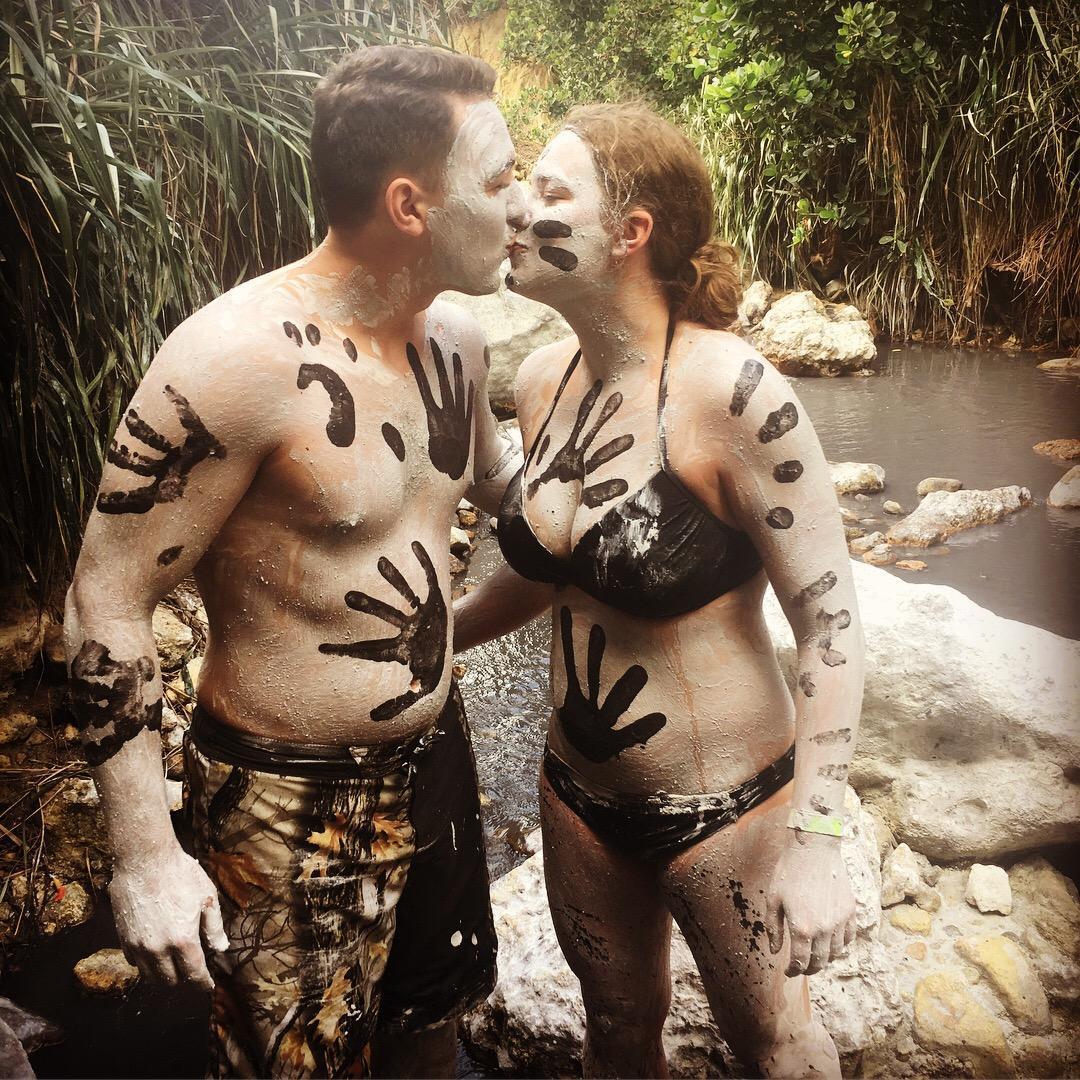 Volcanic mud bath in St. Lucia