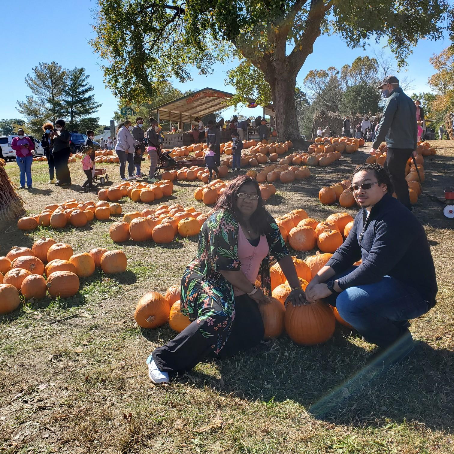 Our fall date, out with friends.
