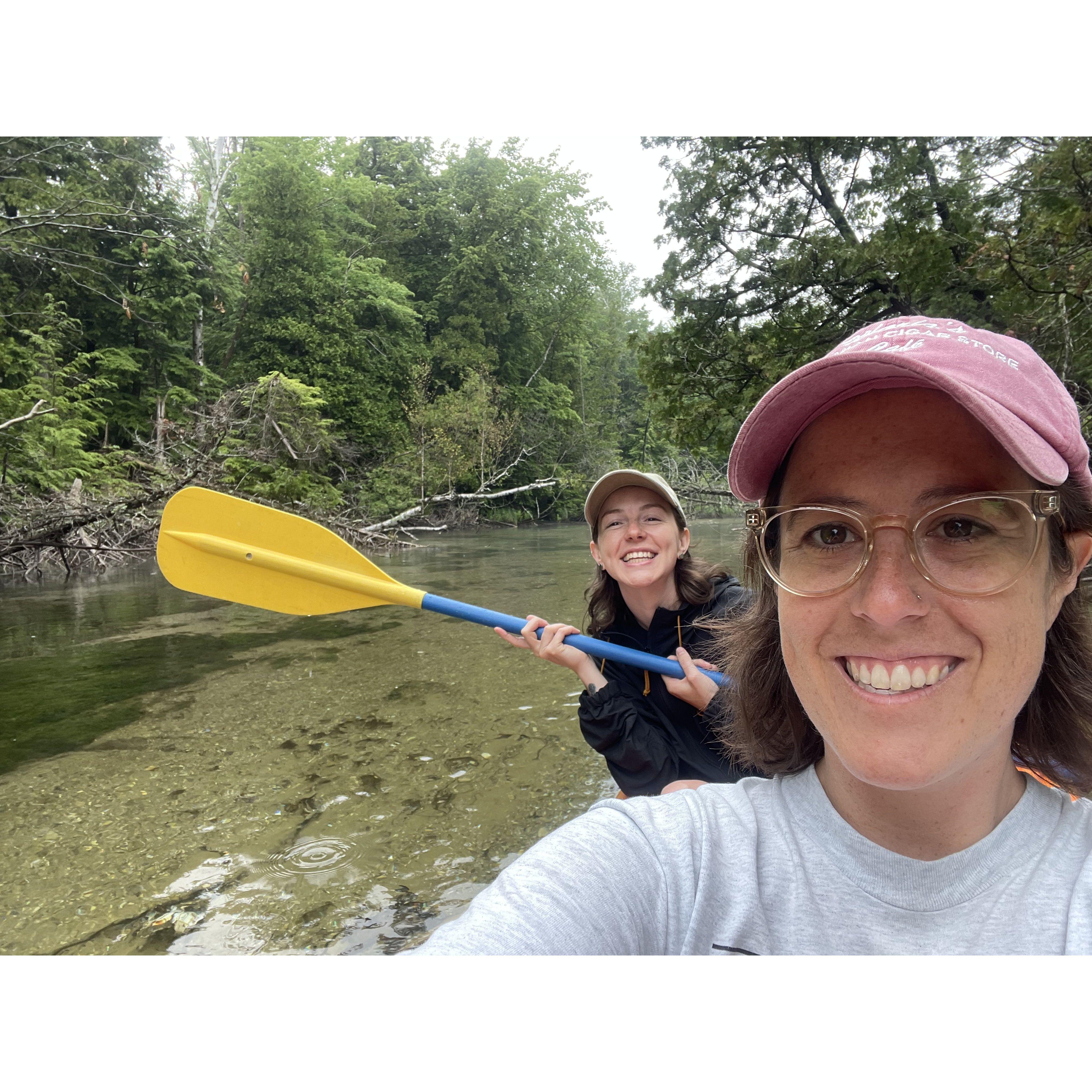 Kayaking on Crystal River.