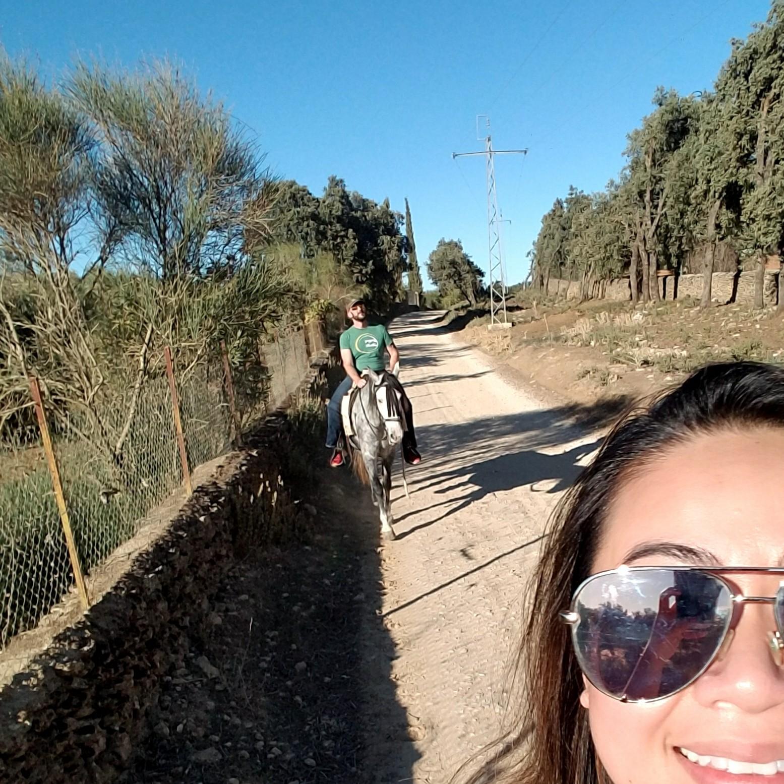Horse back riding in Ronda, Spain.