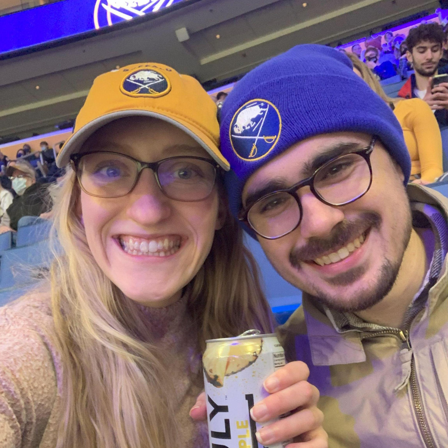 Lauren's first ice hockey game, 2022