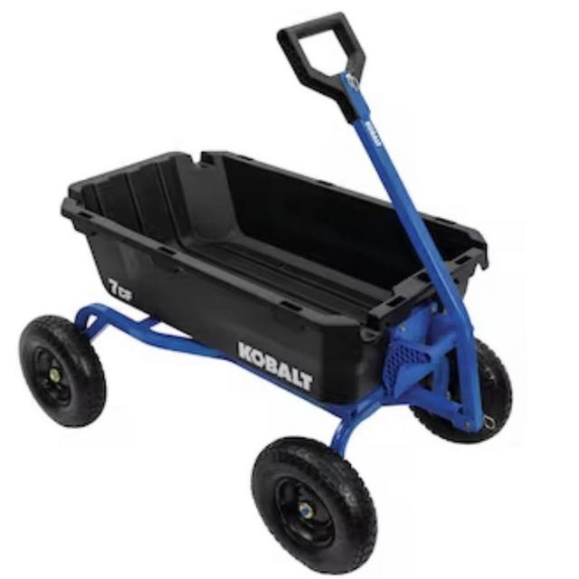 Kobalt 7-cu ft Poly Yard Cart