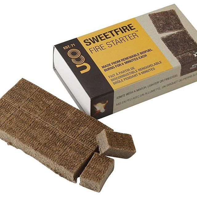 UCO Sweetfire Biofuel Fire Starters for Camping, Backpacking, and Emergency Preparedness, Tinder Tabs, 24 Pieces