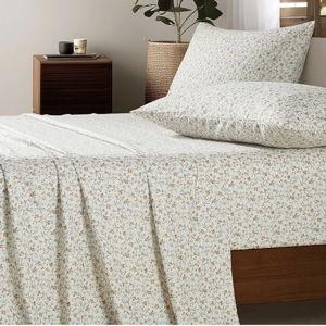 HYPREST Ditsy Floral Sheets King Size, Deep Pocket King Sheets up to 18 Inch, Soft Shabby Chic Bed Sheets Patterned King Sheets Sets Flower