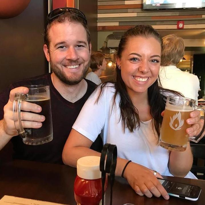 Cheers! From our first vacation together.