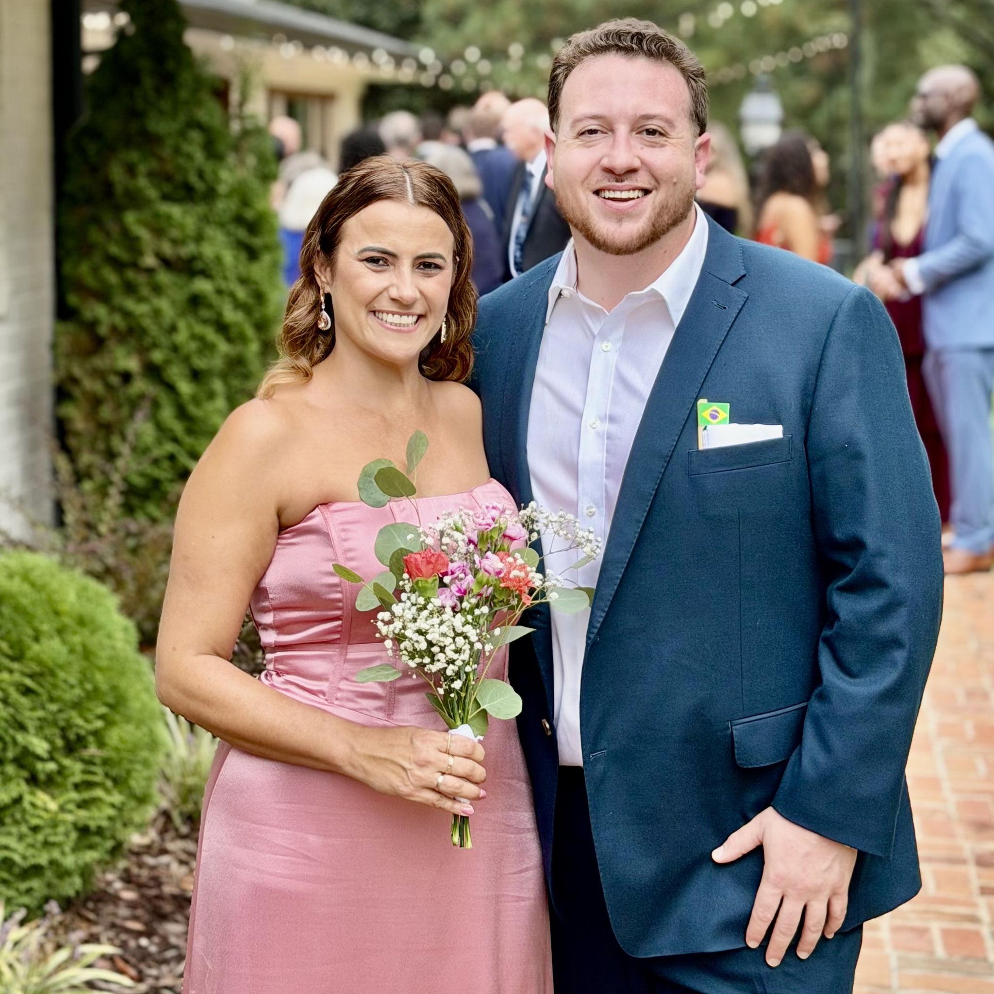 At a friend's wedding- september 2025.