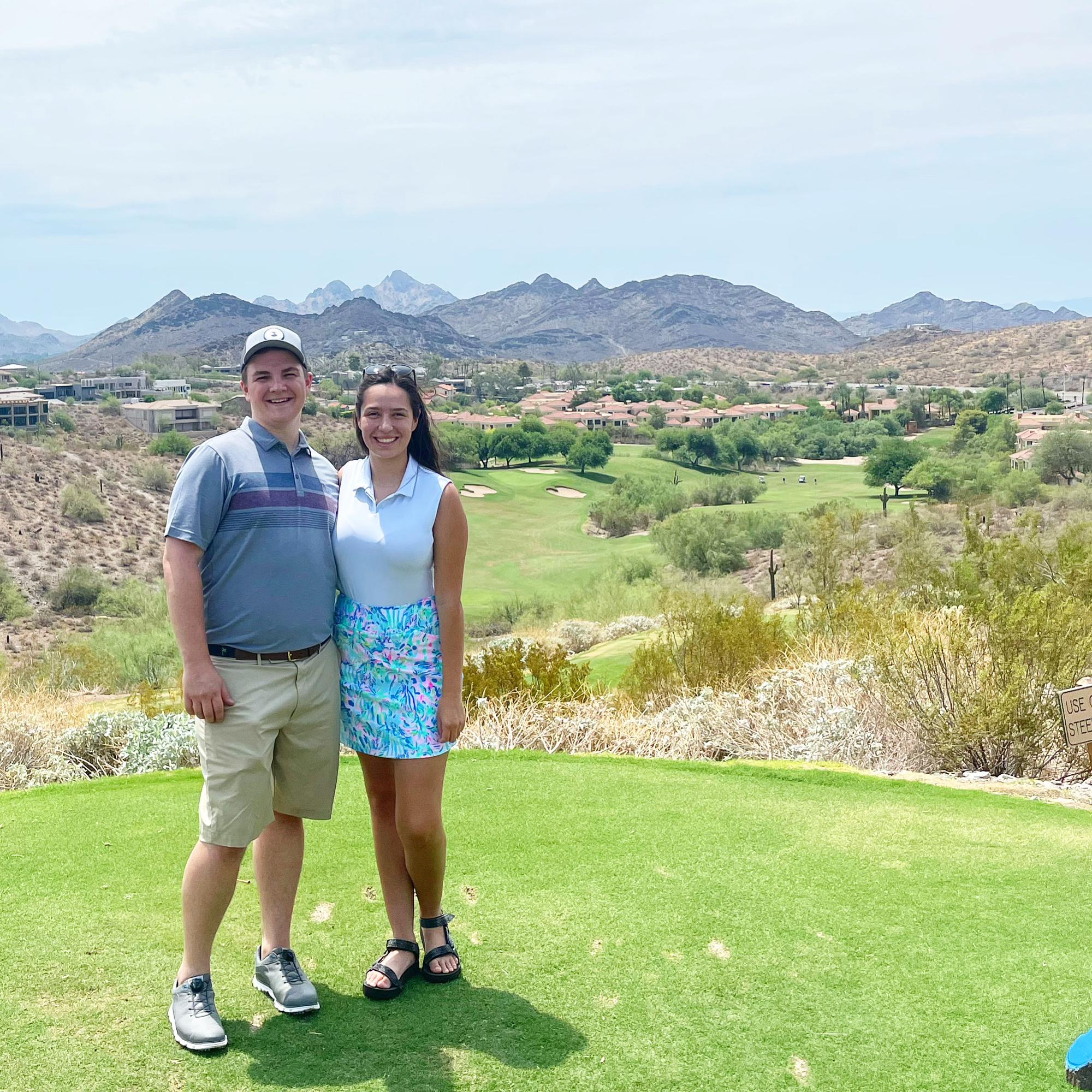 Golfing in Phoenix for Aaron’s 27th birthday
