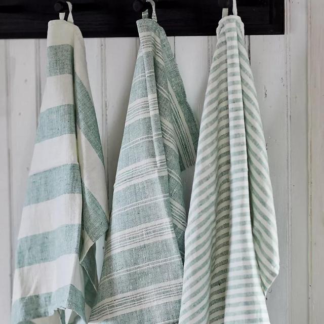 Lithuanian Linen Dish Towel, Multi Stripe