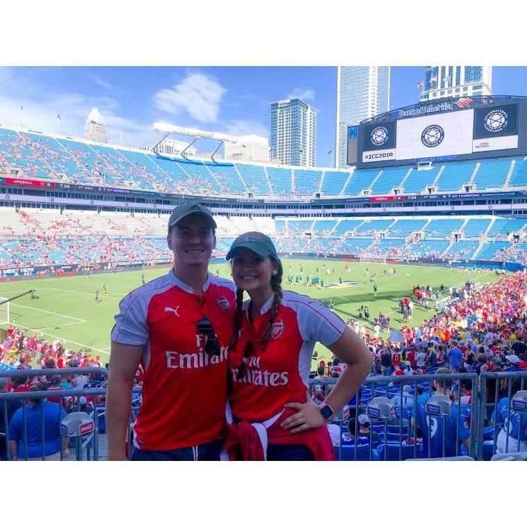 Cheering on Arsenal on their US stop in Charlotte, NC! - July 2019