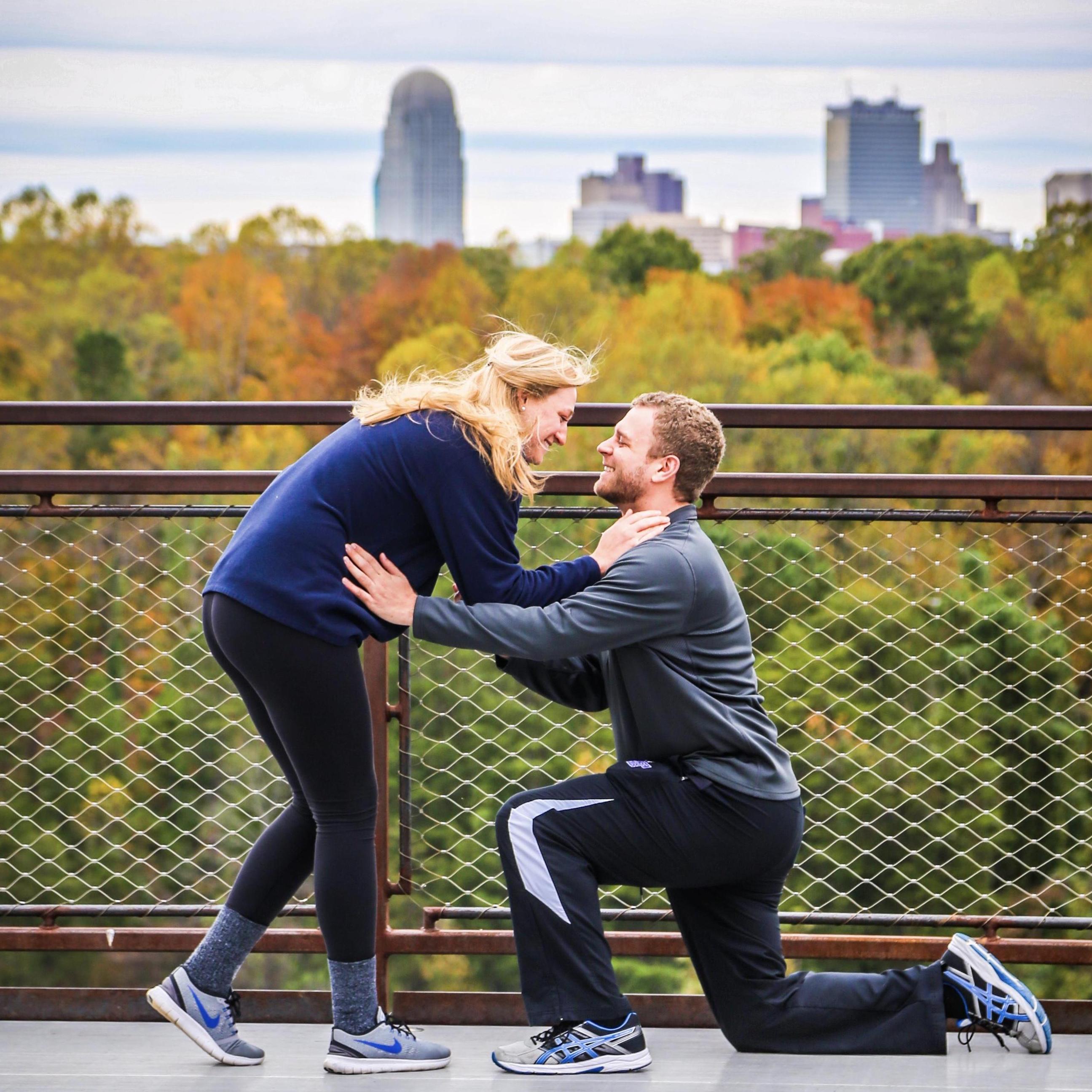 When Ross' asked me to spend the rest of my life with him at Quarry Park in W-S