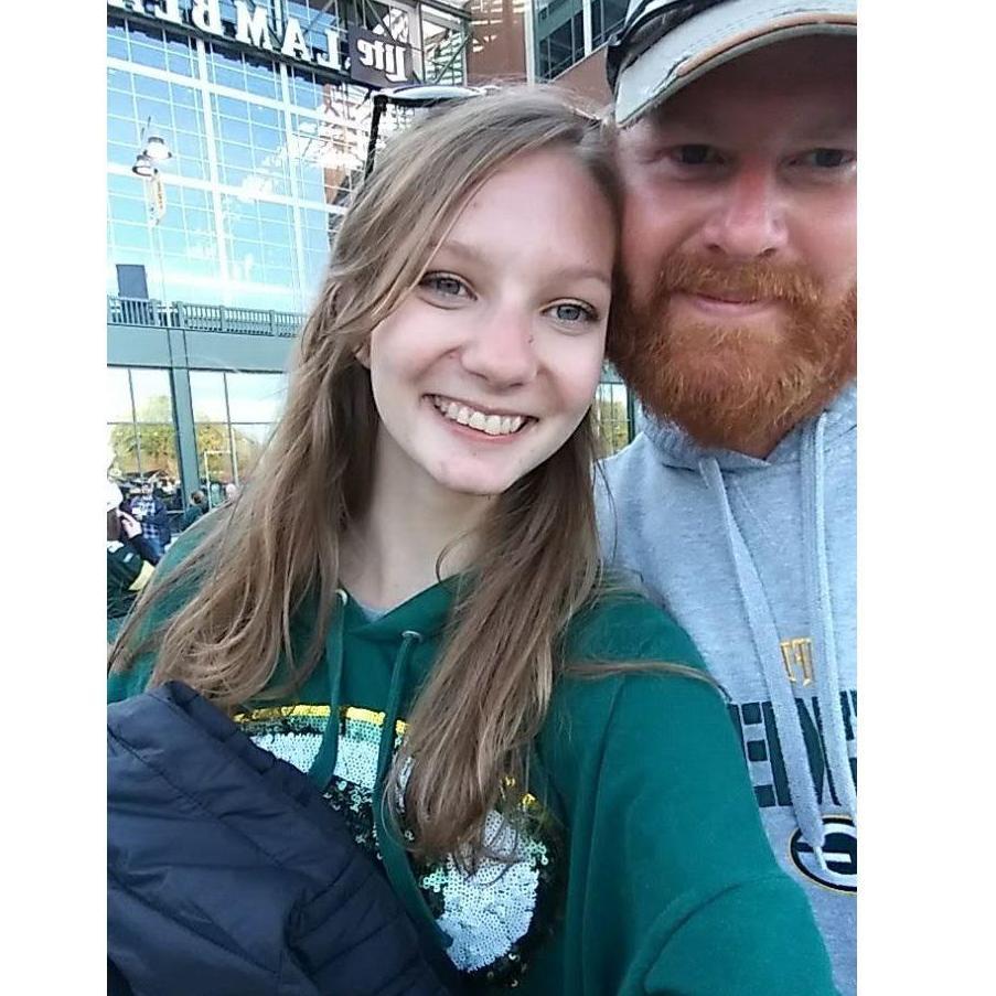 Our First Packer Game Together.