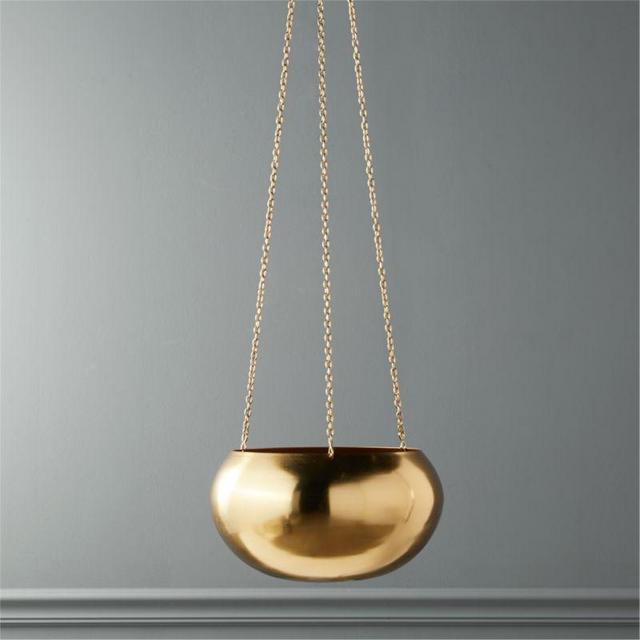 Raj Gold Hanging Planter