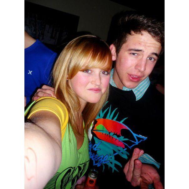 We met when I was in grade 10 and Carl was in grade 12 at a retro themed party.. didn't date until years later though