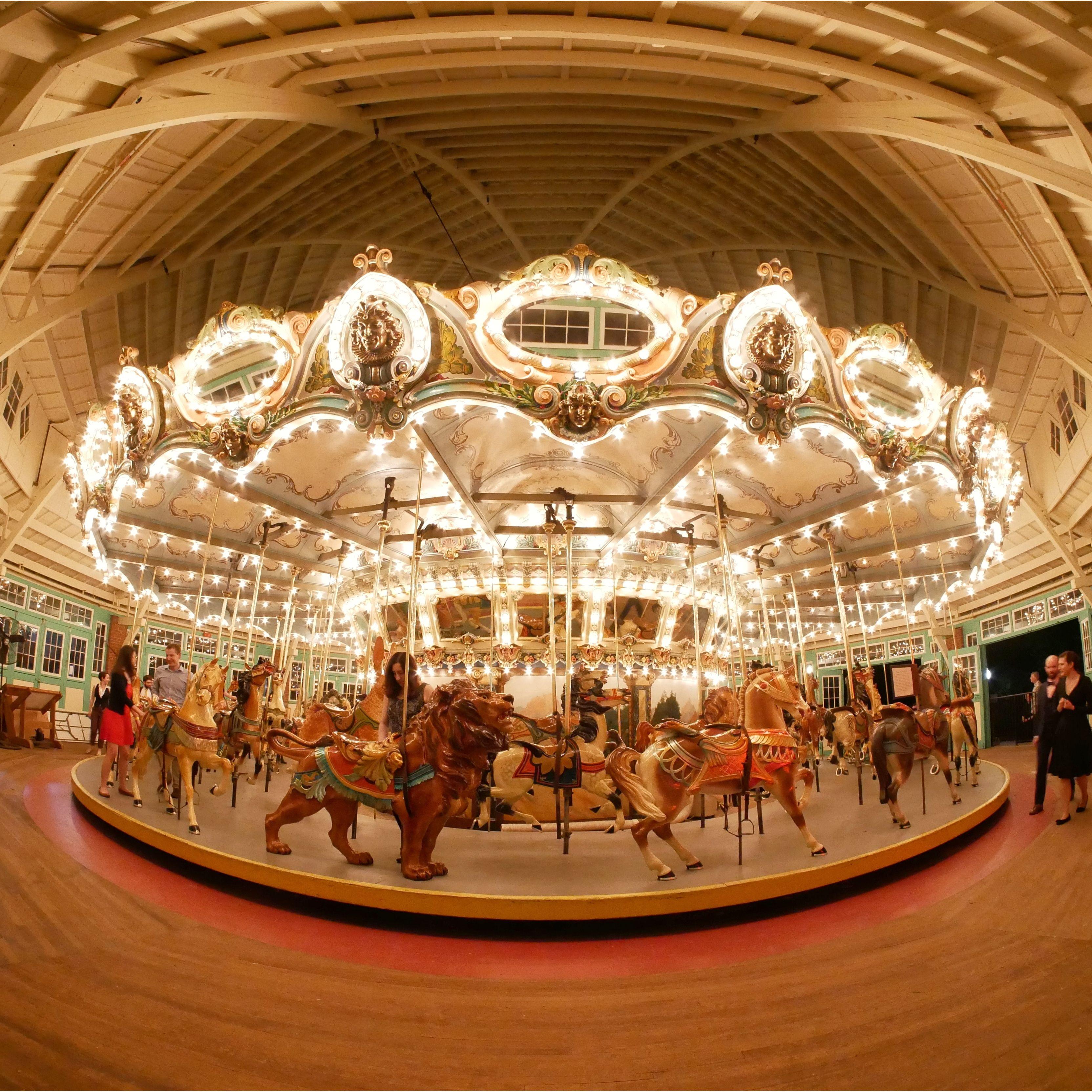 The carousel at Glen Echo Park