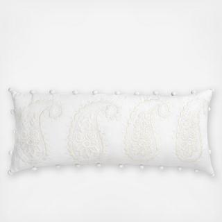 Somerset Paisley Bolster Throw Pillow