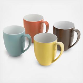 Pop Colours Assorted Mug, Set of 4
