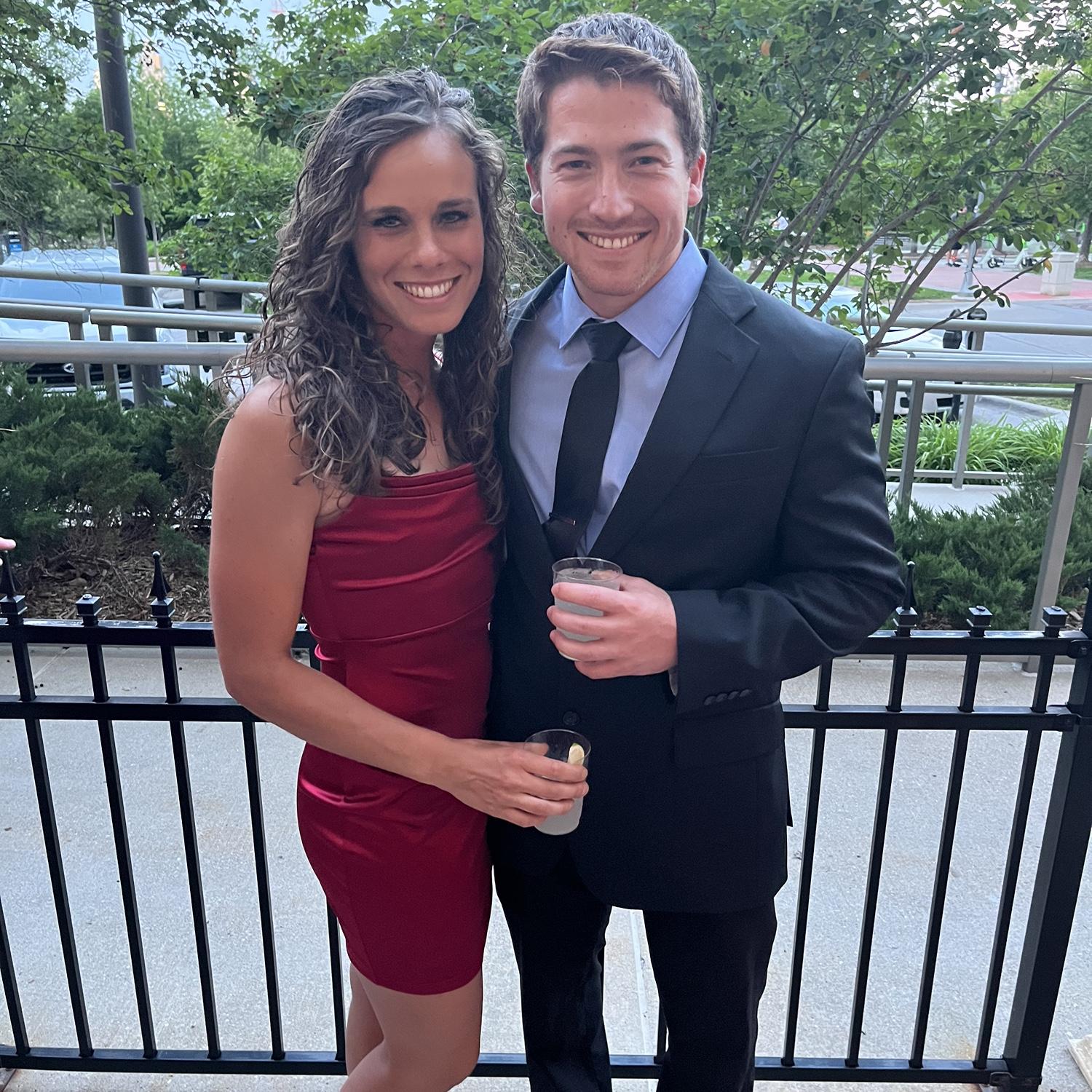 6/10/22
Rare sighting of the two of us dressed up for a family wedding in Omaha, NE.