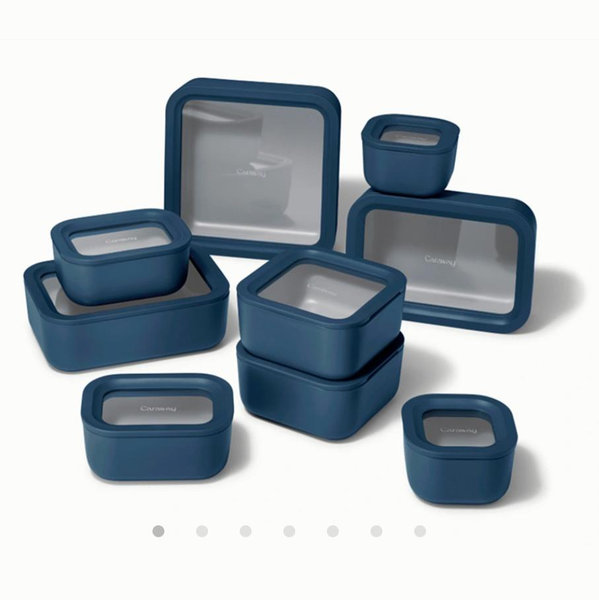 Caraway Food Storage Set in Navy 22 pcs