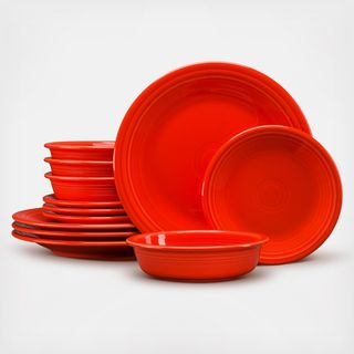 Classic Rim 12-Piece Dinnerware Set, Service for 4