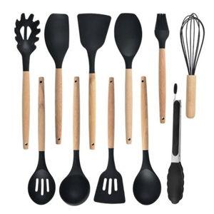 Black Silicone Cooking Utensil Set