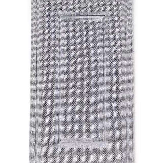 Southern Living Jacquard Bath Rug in the color Smoke (grey) - runner