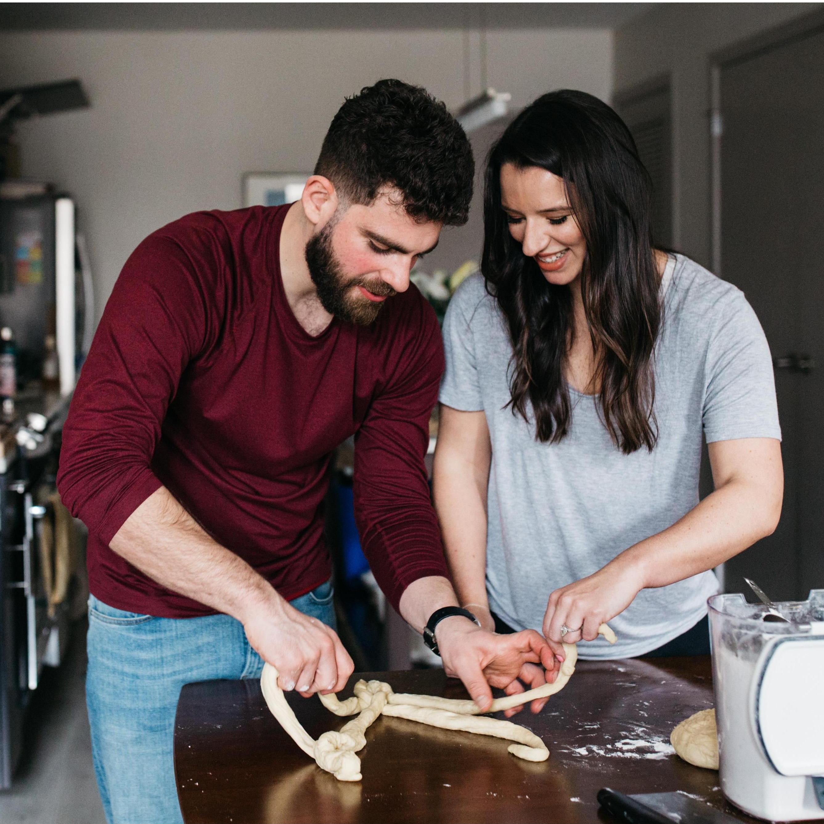 Challah braiding February 2020