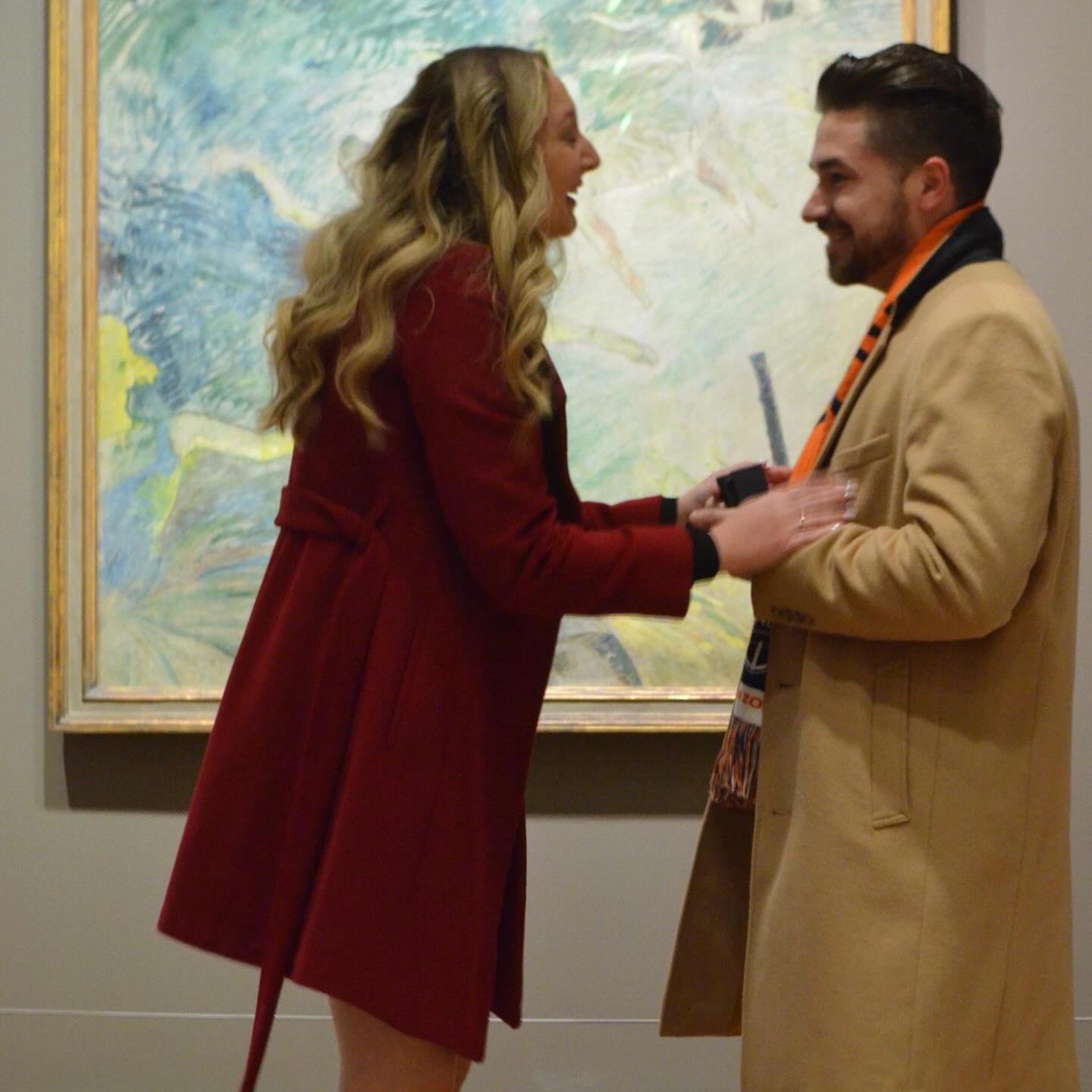 They day we got engaged- February 2025