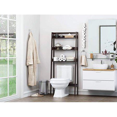 UTEX 3-Shelf Bathroom Organizer Over The Toilet Espresso