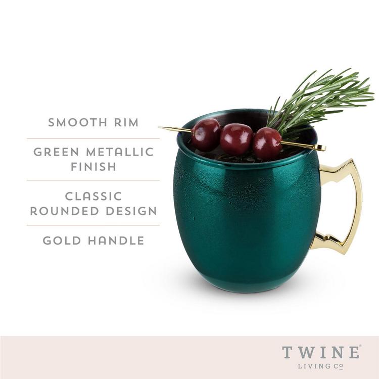 Twine Modern Manor Beverage Dispenser, Glass Carafe, Collapsible