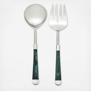 Malachite Salad Servers