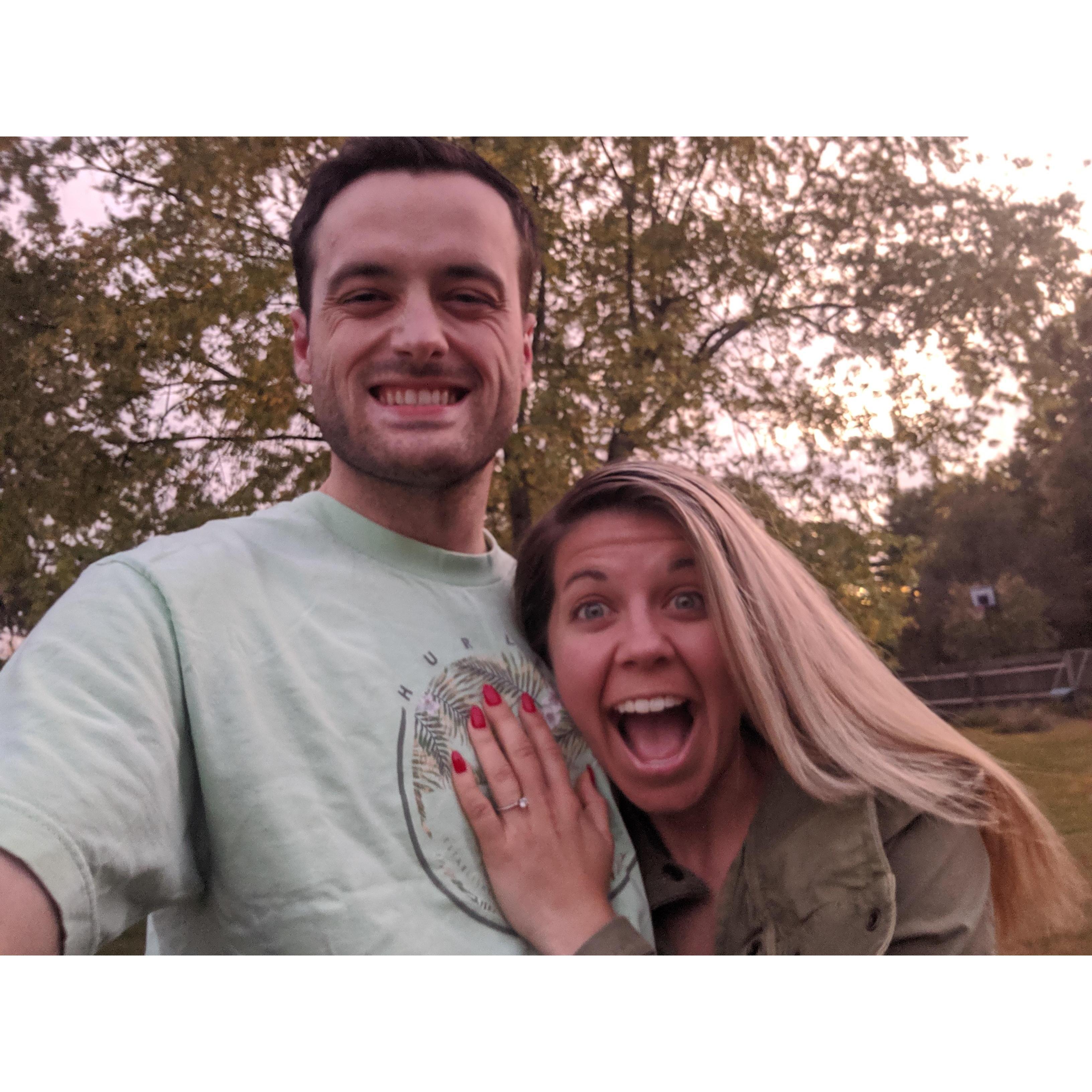 When she said yes!!!