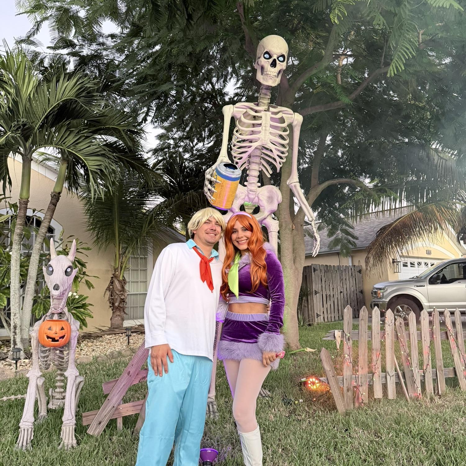 Costumes, laughter, and memories together.