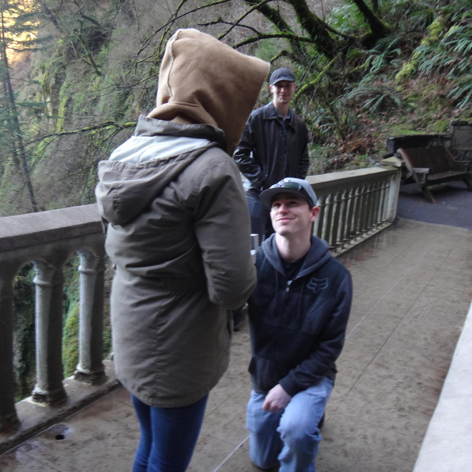 This is the exact moment that Matt held in an anxiety fart (Multnomah Falls, OR 2016).