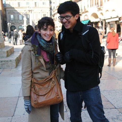 Possibly Verona. I feel like shortly after this we walked down the street to look at a house where "Juliet" lived.