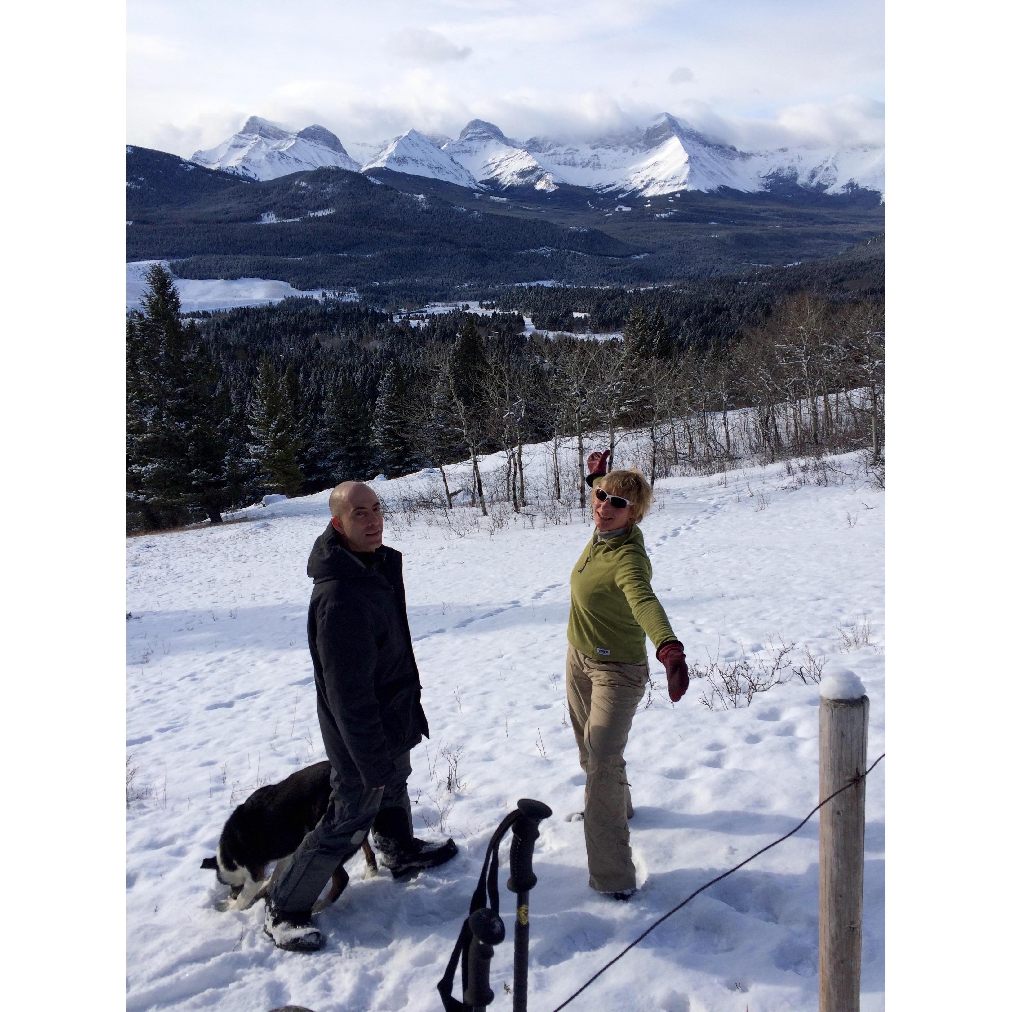 Our first hike up Saski together with Nikki and Buddy