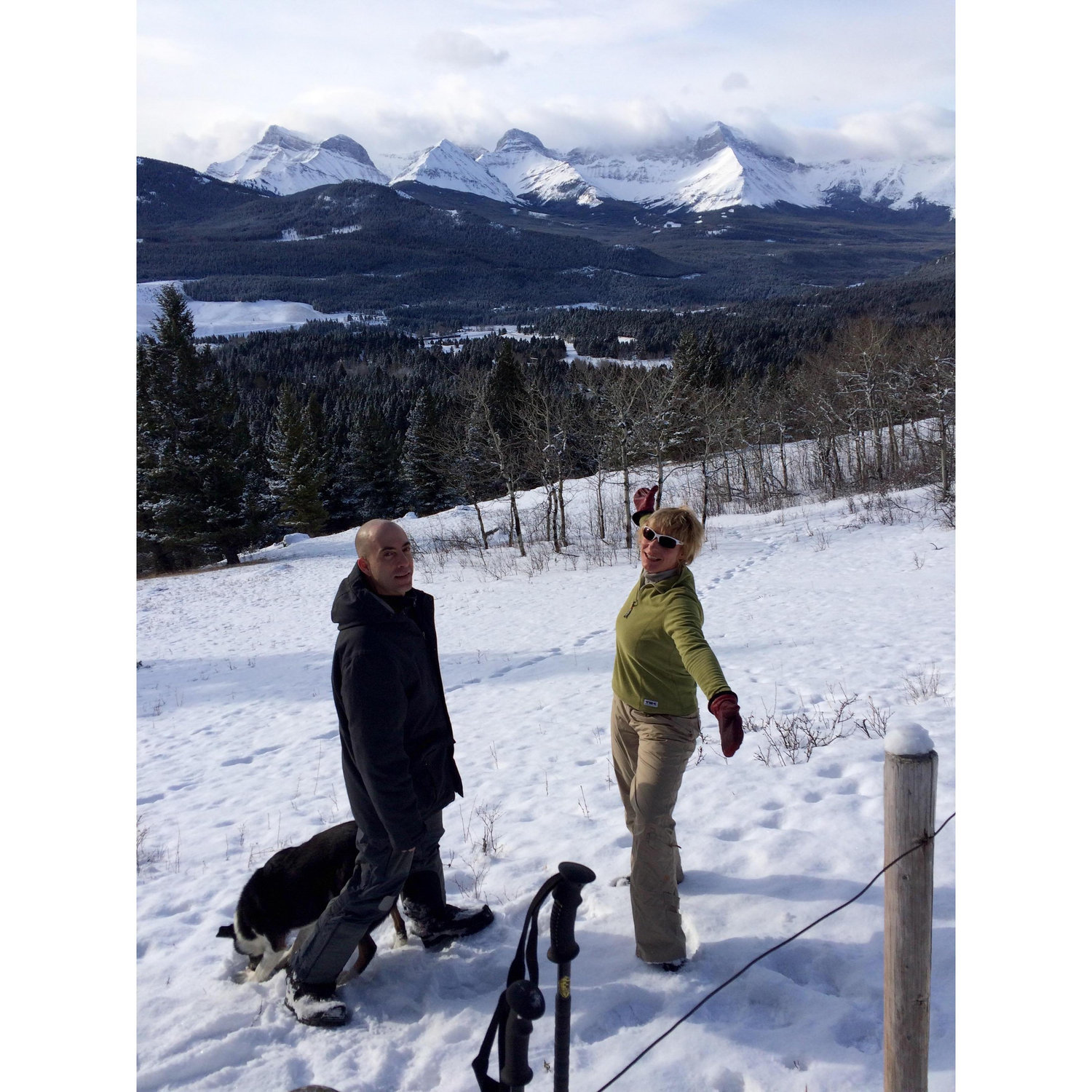 Our first hike up Saski together with Nikki and Buddy