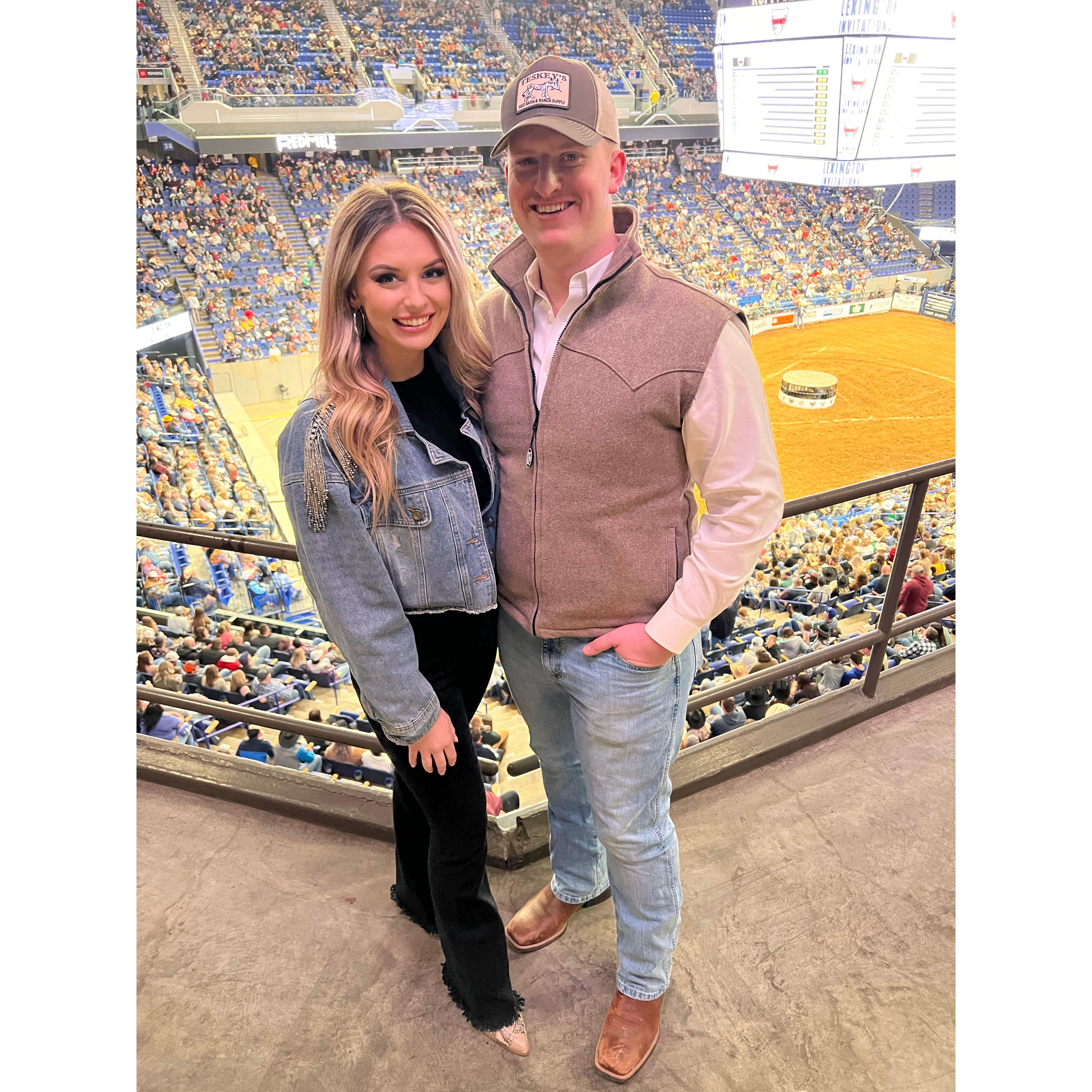 Ross and I have always loved going to the rodeo! It has become a tradition and something we look forward to every year.