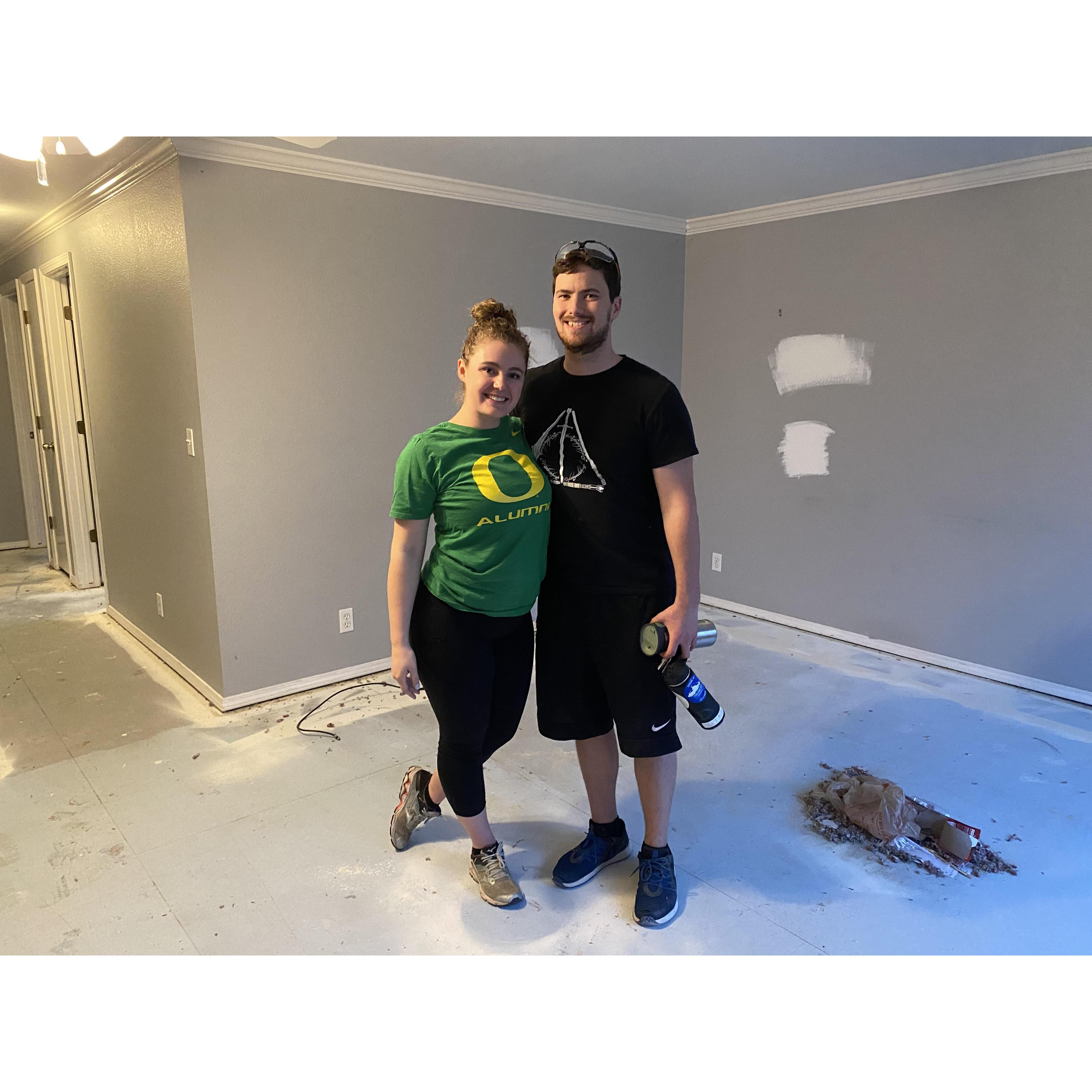 Bought and remodeled our first house!