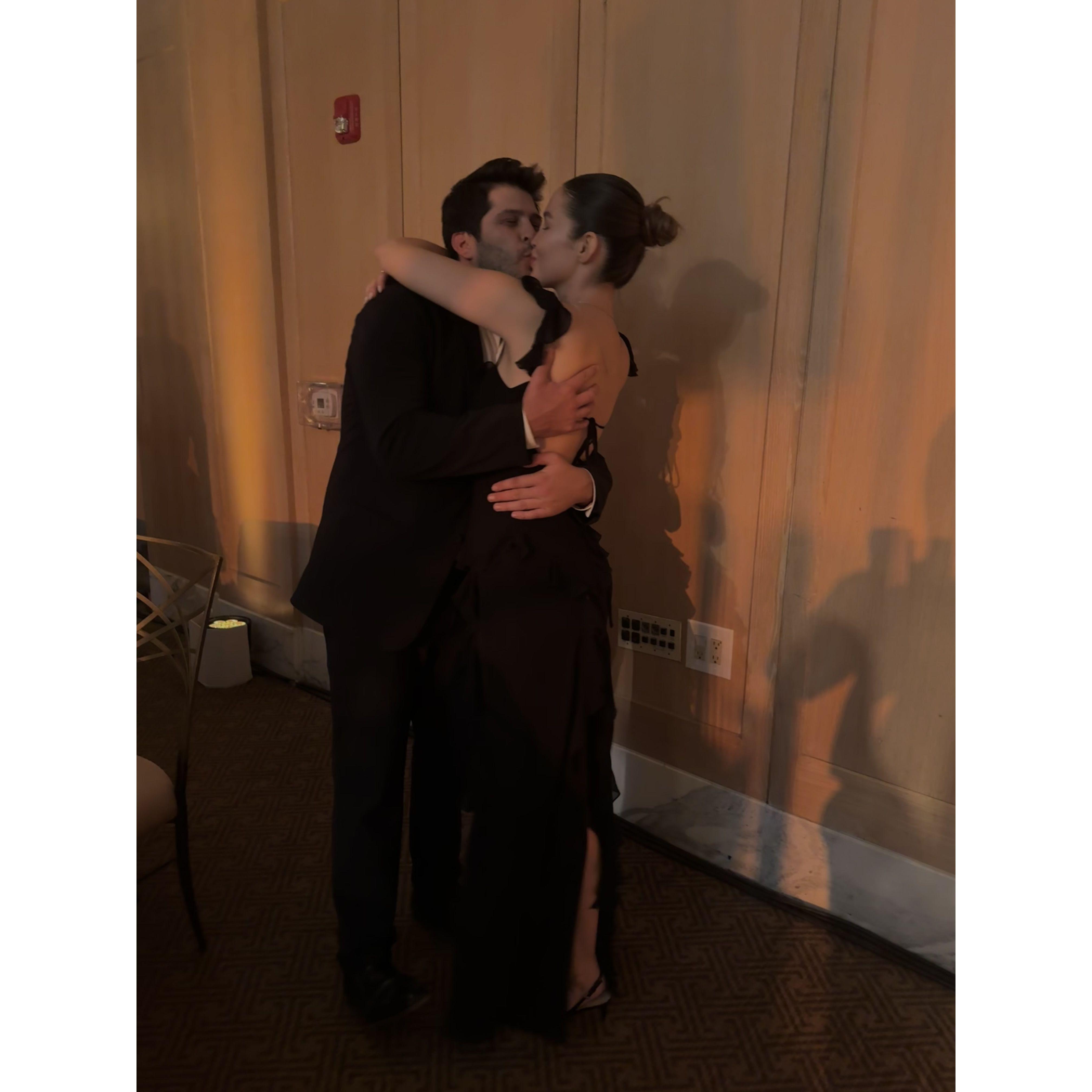 The night of a friends wedding and our one year anniversary!