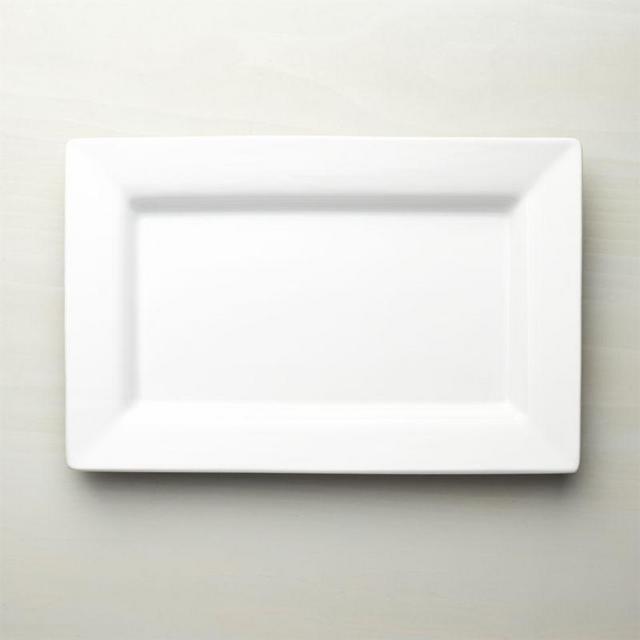 Italian White Ceramic Large Platter