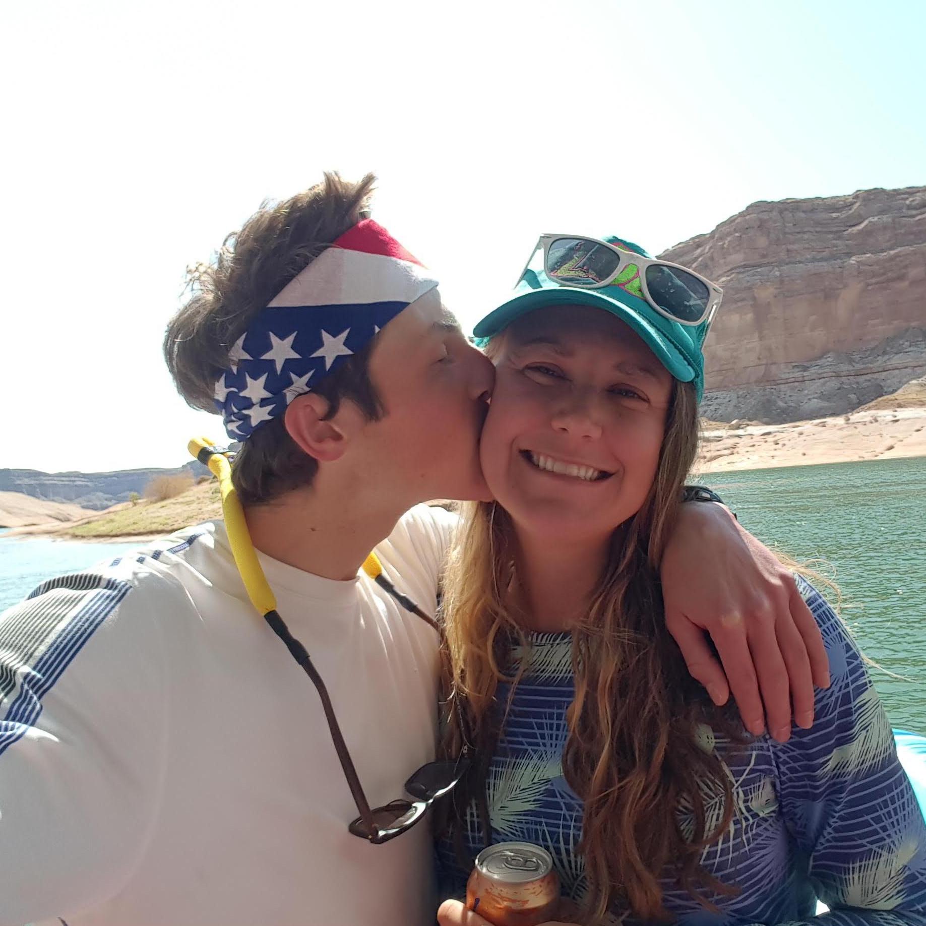 Henry braves the Lake Powell family vacation
