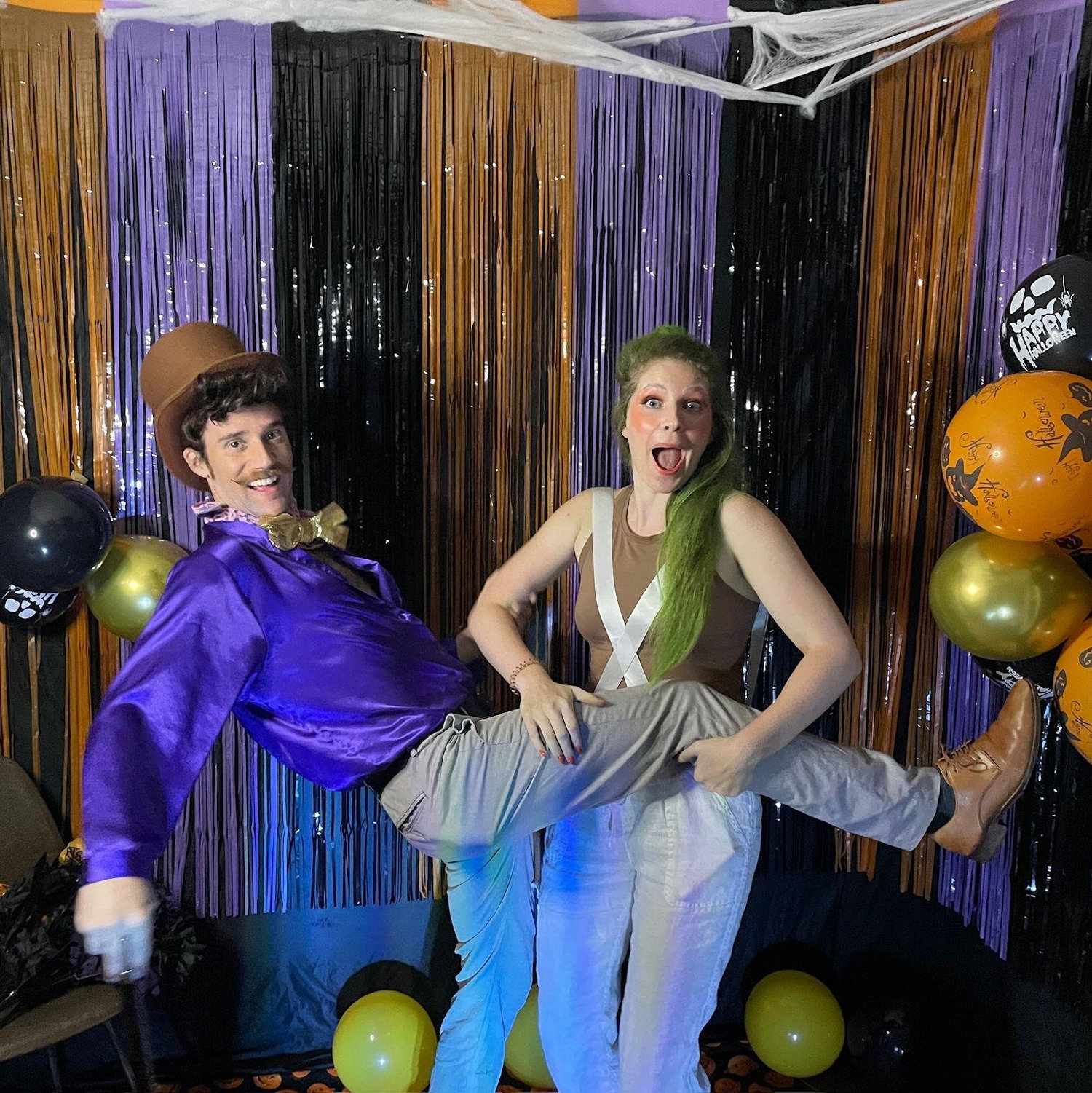 Can you guess our Halloween costume?
With a love so strong, we both feel like we've won the golden ticket.