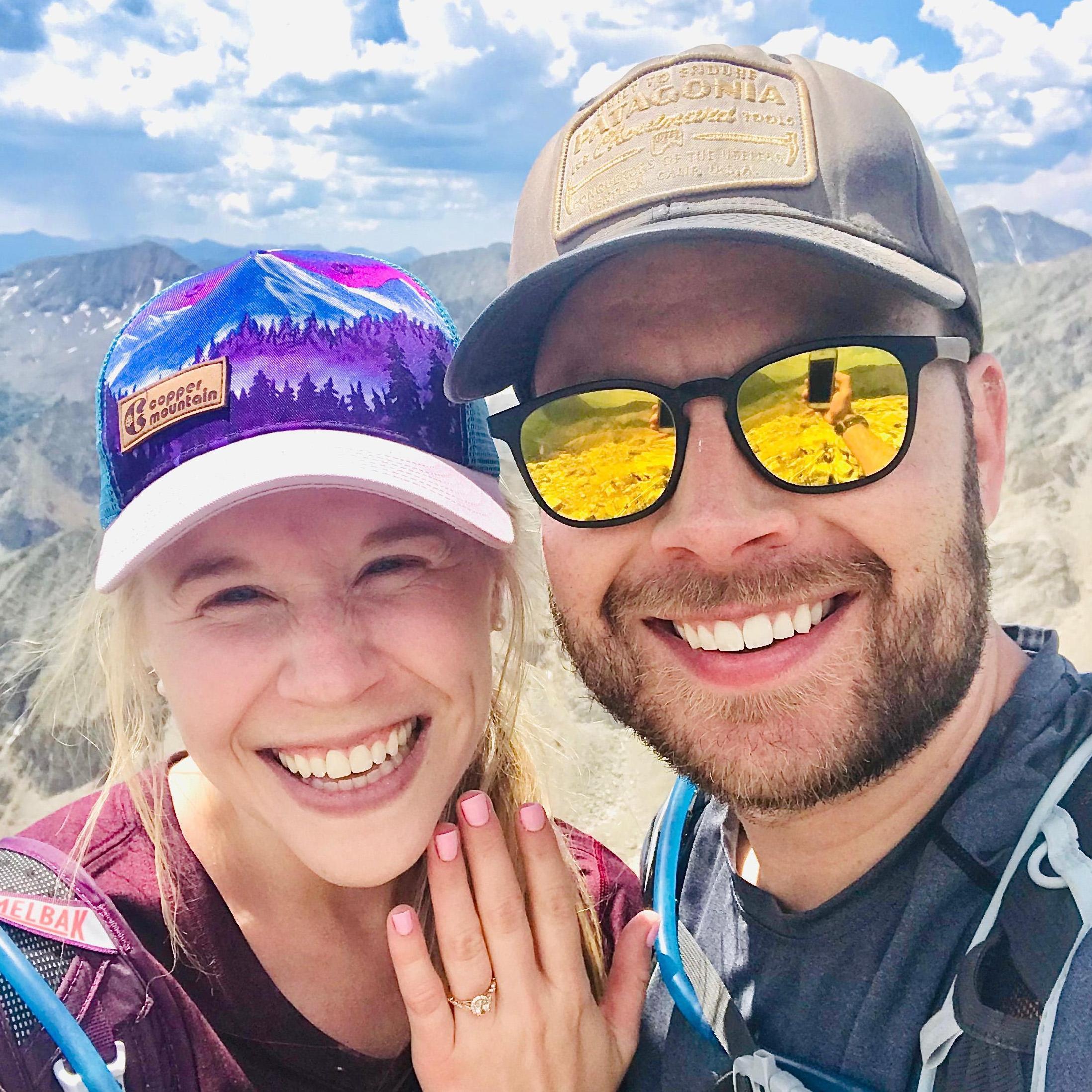 The most epic mountain top proposal!